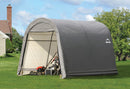 Shed-in-a-Box 10 x 10 x 8 ft Roundtop Gray