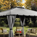 Shelter Logic Sojag Roma 10x12 Gazebo - grey/black
