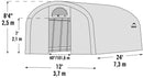 GrowIT Heavy Duty 12 x 24 ft. Round Greenhouse