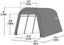 AutoShelter Roundtop 10 x 15 ft.