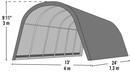 Run-In Shelter 13 x 24 ft.