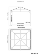 Shelter Logic Sojag Sumatra Promo 10'x10' gazebo