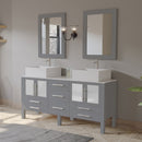 Cambridge Plumbing Complete 72" Vanity Set with Polished Chrome Plumbing