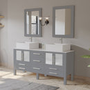 Cambridge Plumbing Complete 72" Vanity Set with Polished Chrome Plumbing