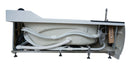 EAGO USA EAGO AM113ETL-L 5.5 ft Left Corner Acrylic White Whirlpool Bathtub for Two
