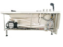 EAGO USA EAGO AM161-L 59" Single Person Corner White Acrylic Whirlpool Bath Tub