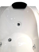 EAGO USA EAGO AM189ETL-L 6 ft Left Drain Acrylic White Whirlpool Bathtub w Fixtures