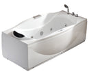EAGO USA EAGO AM189ETL-R 6 ft Right Drain Acrylic White Whirlpool Bathtub w Fixtures