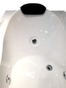 EAGO USA EAGO AM189ETL-R 6 ft Right Drain Acrylic White Whirlpool Bathtub w Fixtures