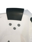 EAGO USA EAGO AM198ETL-L 5 ft Clear Rounded Left Corner Acrylic Whirlpool Bathtub