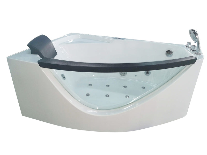 EAGO USA EAGO AM198ETL-R 5 ft Clear Rounded Right Corner Acrylic Whirlpool Bathtub
