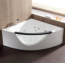 EAGO USA EAGO AM199ETL 5ft Clear Rounded Corner Acrylic Whirlpool Bathtub for Two