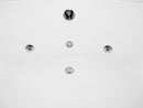 EAGO USA EAGO AM200 5' Rounded Modern Double Seat Corner Whirlpool Bath Tub with Fixtures
