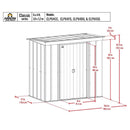 Shelter Logic Arrow Classic, 6x4, Flute Grey