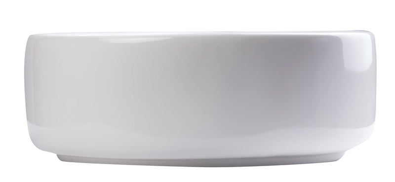 EAGO USA EAGO BA129 16'' Above Mount White Round Porcelain Bathroom Sink w/ Overflow