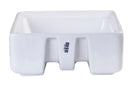 EAGO USA EAGO BA130 15'' White Modern Square Porcelain Bathroom Sink with Overflow