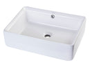 EAGO USA EAGO BA131 20" White Rectangular Porcelain Bathroom Sink with Overflow