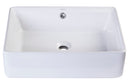 EAGO USA EAGO BA131 20" White Rectangular Porcelain Bathroom Sink with Overflow