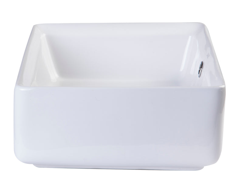 EAGO USA EAGO BA131 20" White Rectangular Porcelain Bathroom Sink with Overflow