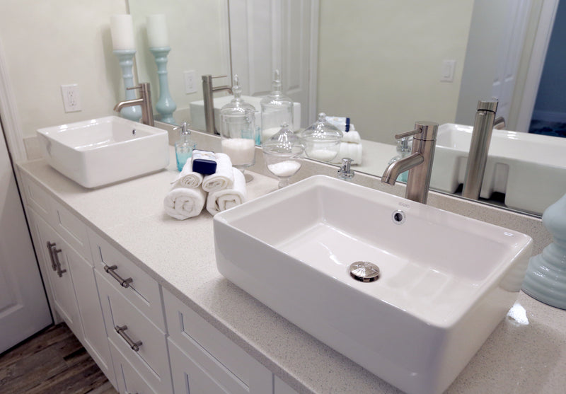 EAGO USA EAGO BA131 20" White Rectangular Porcelain Bathroom Sink with Overflow