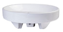 EAGO USA EAGO BA141 White Above Mount Porcelain Bathroom Sink Basin with Single Hole