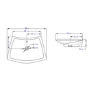 EAGO USA EAGO BA142 28" White Rectangular Porcelain Bathroom Sink with Overflow