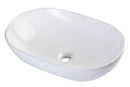 EAGO USA EAGO BA352 23'' White Oval Porcelain Bathroom Sink Basin without Overflow