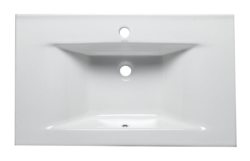 EAGO USA EAGO BB127 White Ceramic 32"x19" Rectangular Drop In Sink