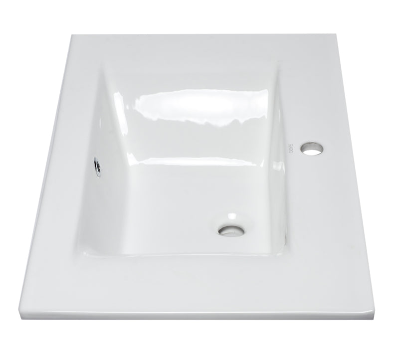 EAGO USA EAGO BB127 White Ceramic 32"x19" Rectangular Drop In Sink