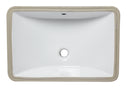 EAGO USA EAGO BC227 White Ceramic 22"x15" Undermount Rectangular Bathroom Sink