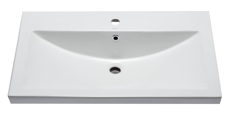 EAGO USA EAGO BH001 White Ceramic 32"x19" Rectangular Drop In Sink