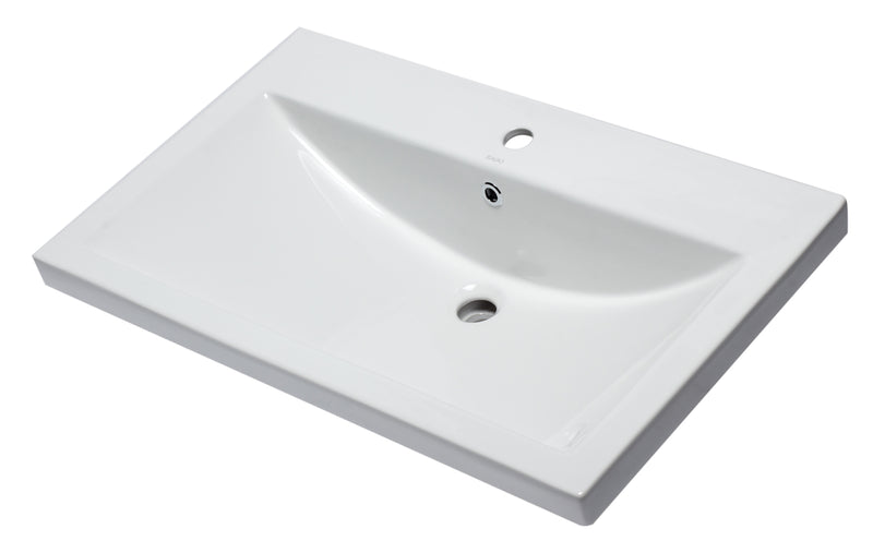 EAGO USA EAGO BH001 White Ceramic 32"x19" Rectangular Drop In Sink