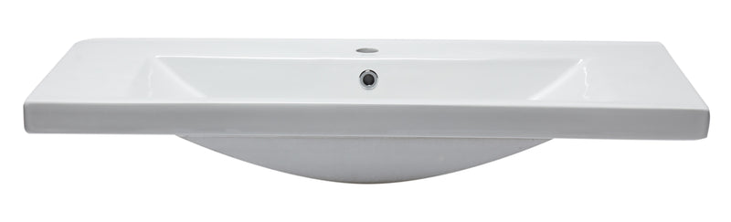 EAGO USA EAGO BH002 White Ceramic 40"x19" Rectangular Drop In Sink