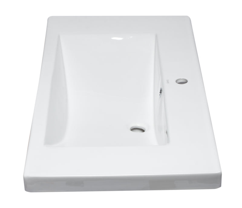 EAGO USA EAGO BH002 White Ceramic 40"x19" Rectangular Drop In Sink