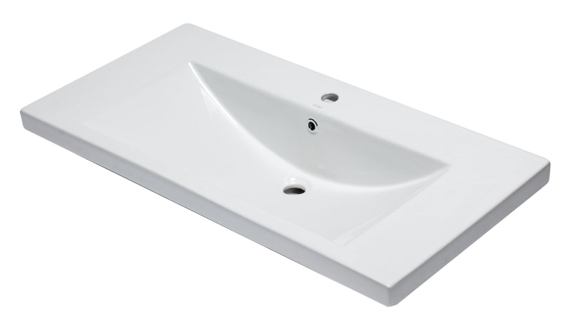 EAGO USA EAGO BH002 White Ceramic 40"x19" Rectangular Drop In Sink