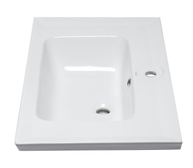 EAGO USA EAGO BH003 White Ceramic 32"x19" Rectangular Drop In Sink