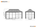 Shelter Logic Sojag Bolata Solarium 10 x 17 ft