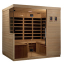Golden Designs ***New 2020 Model*** La Sagrada 6 Person Ultra Low EMF FAR Infrared Sauna