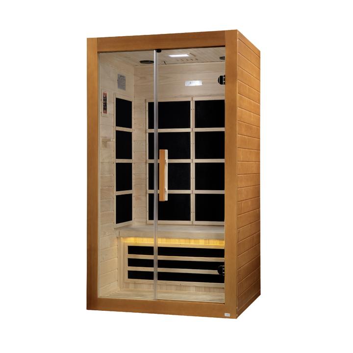 Golden Designs ***New 2020 Model*** Toulouse 2 Person Ultra Low EMF FAR Infrared Sauna