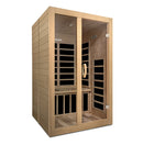 Golden Designs ***New 2020 Model*** Santiago - 2 Person Low EMF FAR Infrared Sauna