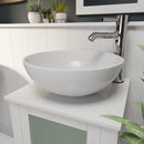 Cambridge Plumbing Dolomite Mineral Composite 16" Round Vessel Sink