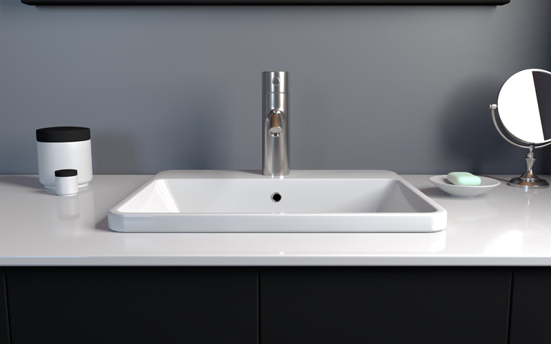 Cambridge Plumbing Dolomite Mineral Composite 21" Single Recessed Sink