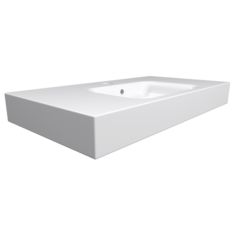 Cambridge Plumbing Dolomite Mineral Composite 32" Wall Mounted Sink