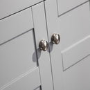 Eviva New York 60" Gray Double Sink Bathroom Vanity w/ White Carrara Top