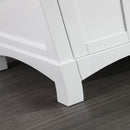 Eviva New York 60" White Double Sink Bathroom Vanity w/ White Carrara Top