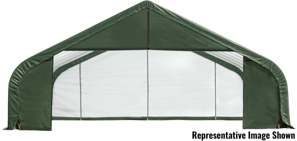 Shelter Logic ShelterCoat 28 x 28 ft. Garage Peak Green STD