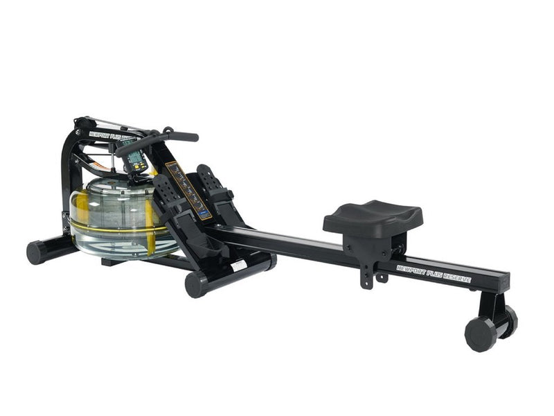 First Degree Fitness Fluid Rower Newport Plus Reserve Equipment, Black