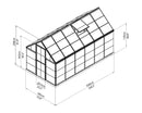 Palram – Canopia Mythos 6' x 14' Greenhouse - Silver