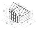 Palram – Canopia Chalet 12' x 10' Greenhouse