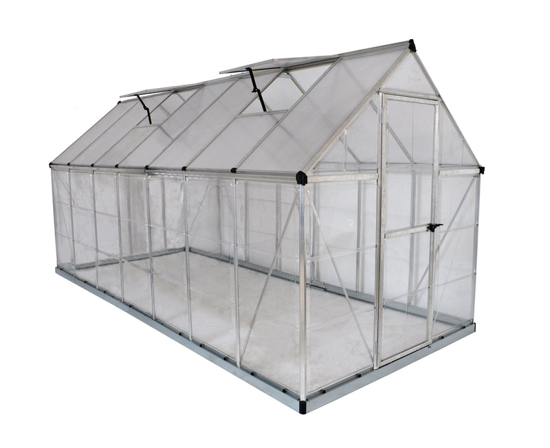 Palram – Canopia Hybrid 6' x 14' Greenhouse - Silver